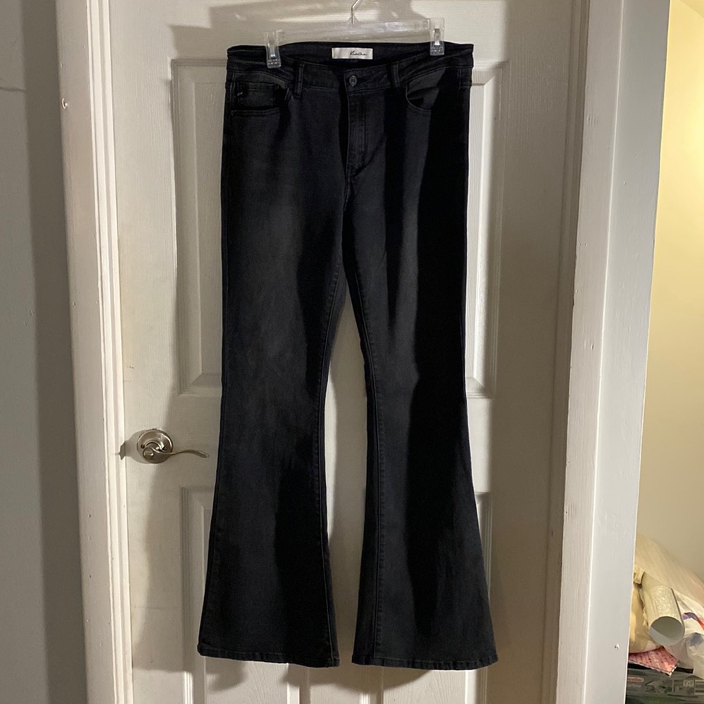 KanCan black flare jeans